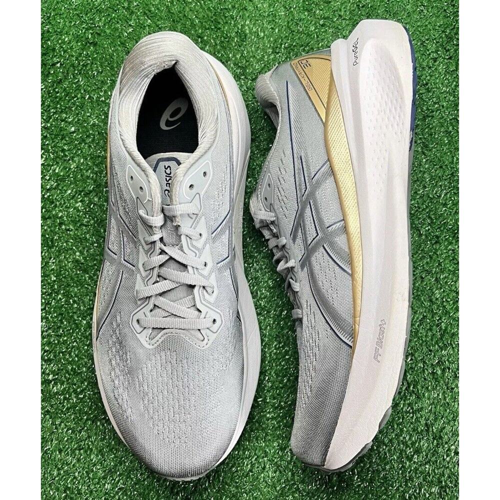 ASICS Gel Kayano Gray Gold Running Shoes Womens Size 7.5 Fast Shipping - Picture 2 of 11